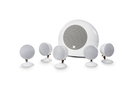 Morel SoundSpot MT-1 høyttalersystem 5.1, hvit i gruppen Pakkeløsninger / Pakker for hjemmet / Høyttalerpakker hos BRL Electronics (555MT1W)