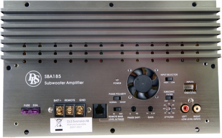 DLS SBA-185 Innbyggingsforsterker i gruppen Billyd / Forsterker / Monoblokk hos BRL Electronics (610SBA185)