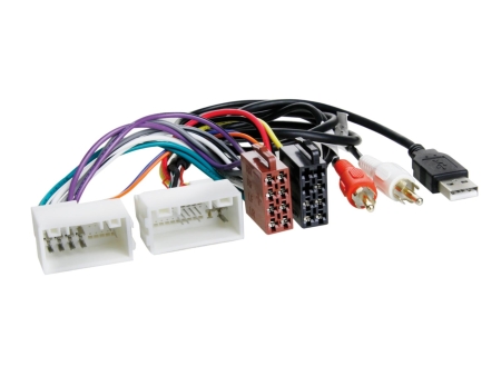 ISO-kablage Hyundai/Kia 24Pin/18Pin USB/AUX i gruppen Billyd / Hva passer i min bil / Kia / Ceed / Ceed 2012-2018 / Bytte stereo Ceed 2012-2018 hos BRL (700114044)