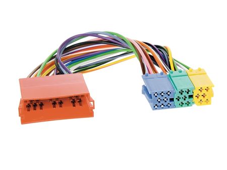 Mini ISO förlängning röd 20pol till gul,grön blå kontakt 00-05 i gruppen Billyd / Tilbehør / Monteringstilbehør hos BRL Electronics (700144305)
