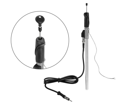 Teleskopantenne AM/FM VW Golf III, krom i gruppen Billyd / Hva passer i min bil / Volkswagen / Golf / Golf Mk3 1992-1998 / Bytte stereo Golf Mk3 1992-1998 hos BRL (70015100019)