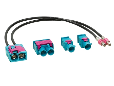 Antenneadapter Fakra m til Fakra f dobbel i gruppen Billyd / Tilbehør / Antenner hos BRL Electronics (700152425)