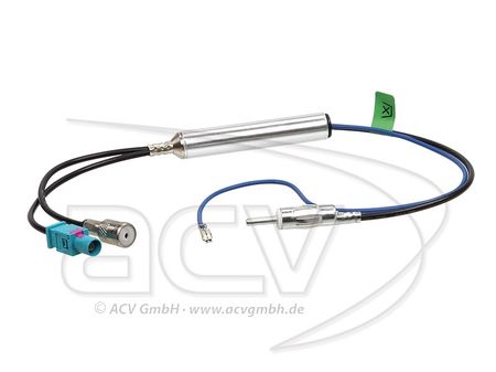 Antennadapter DIN till Fakra + ISO i gruppen Billyd / Hva passer i min bil / Audi / Audi A4 / Audi A4 2004-2008 / Diverse hos BRL Electronics (700152426)