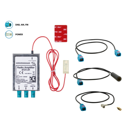 Antenne splitter AM/FM DAB+ Fakra/DIN/SMA i gruppen Nyheter hos BRL (7001534721012)