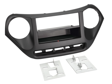 Facia-plate 2-DIN Hyundai i10, svart i gruppen Billyd / Hva passer i min bil / Hyundai / I10 / i10 2014-2020 hos BRL (700241143131)