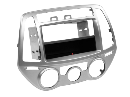 Monteringsramme 2-DIN Hyundai i20, sølv i gruppen Billyd / Hva passer i min bil / Hyundai / i20 / i20 2009-2014 hos BRL (700241143241)