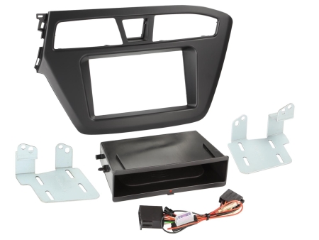 Monteringsramme 2-DIN Hyundai i20, svart i gruppen Billyd / Hva passer i min bil / Hyundai / i20 / i20 2015-2020 hos BRL (700241143271)