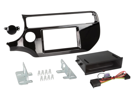 2-DIN Monteringsram INBAY Kia Rio, piano svart i gruppen Billyd / Hva passer i min bil / Kia / Rio / Rio 2012-2017 hos BRL (700241178381)