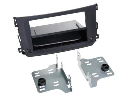 1-DIN fasadeplate Smart ForTwo, svart i gruppen Billyd / Hva passer i min bil / Smart hos BRL (70024119029)