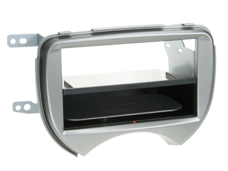 2-DIN Monteringsram Inbay Nissan Micra, sølv i gruppen Billyd / Hva passer i min bil / Nissan / Micra / Micra K13 2010-2017 hos BRL (700241210031)