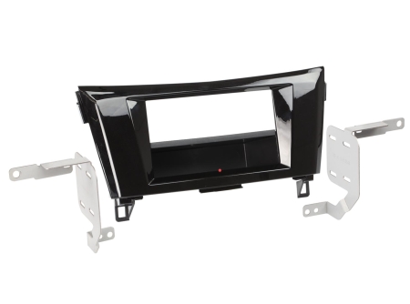 Monteringsramme 2-DIN Nissan Qashqai/X-Trail, piano svart i gruppen Billyd / Hva passer i min bil / Nissan / Qashqai / Qashqai 2013-2021 hos BRL (700241210171)