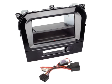 2-DIN monteringsram INBAY® Suzuki Vitara, svart i gruppen Billyd / Hva passer i min bil / Suzuki / Vitara / Vitara 2015-2018 hos BRL (700241294101)