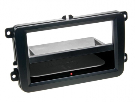 Monteringsram med inbyggd QI-laddare VW, Skoda, Seat i gruppen Billyd / Hva passer i min bil / Volkswagen / Transporter / Transporter T6 2015-2020 / Bytte stereo Transporter T6 2015-2020 hos BRL Electronics (700241320101)