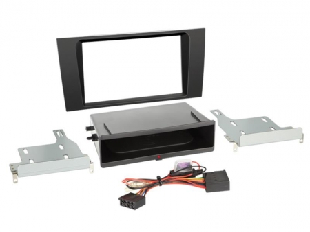 Monteringsram 2-din med inbyggd Qi-laddning, Audi A4 99-01  i gruppen Billyd / Hva passer i min bil / Audi / Audi A4 / Audi A4 2000-2004 / Bytte stereo hos BRL Electronics (700241320211)