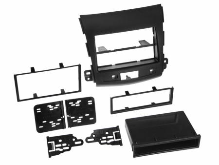 Monteringsram 1/2-DIN Mitsubishi Outlander 2007-2013 i gruppen Billyd / Hva passer i min bil  / Mitsubishi / Outlander / Outlander 2007-2013 hos BRL Electronics (70028120004)