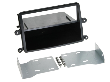 Monteringsramme 2-DIN med oppbevaringsrom, Mitsubishi L200 2006-2015, svart i gruppen Billyd / Hva passer i min bil / Mitsubishi / L200 hos BRL (70028120007)
