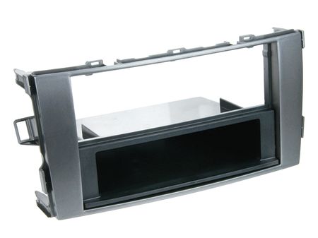 Monteringsram 1-din +fack Toyota Auris 2007- Grå i gruppen Billyd / Hva passer i min bil / Toyota / Auris / Auris 2006-2012 hos BRL Electronics (700281300131)