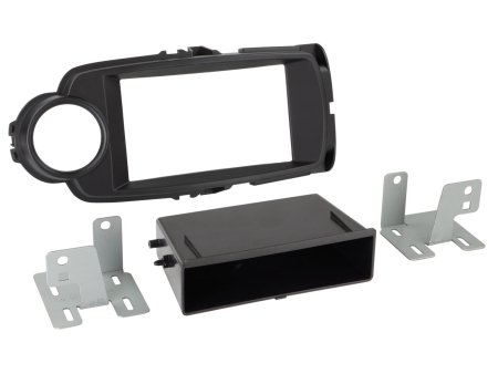 Monteringsramme 2-DIN med oppbevaringsrom Toyota Yaris 09/2014-03/2020 i gruppen Billyd / Hva passer i min bil / Toyota / Yaris / Yaris 2017-2020 hos BRL (700281300252)