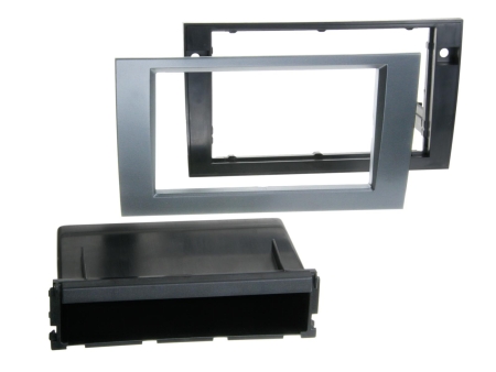 Monteringsramme 2-DIN med oppbevaringsrom Audi/Seat, antrasitt i gruppen Billyd / Hva passer i min bil / Audi / Audi A4 / Audi A4 2004-2008 / Bytte stereo / Original Dobbeldin hos BRL (700281320122)