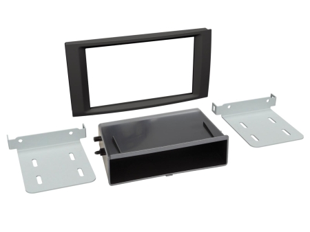 Monteringsramme 2-DIN med oppbevaringsrom VW T5/Touareg i gruppen Billyd / Hva passer i min bil / Volkswagen / Transporter / Transporter T5.1 2010-2015 / Bytte stereo Transporter T5.1 2010-2015 hos BRL (700281320272)