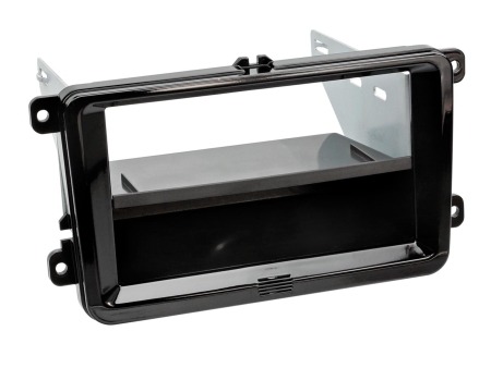 Monteringsramme 2-DIN Seat/Skoda/VW, piano svart i gruppen Billyd / Hva passer i min bil / Volkswagen / Transporter / Transporter T6 2015-2020 / Bytte stereo Transporter T6 2015-2020 hos BRL (700281320302)
