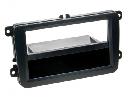 Monteringsram enkeldin VW Golf V / Passat / Touran / Polo Gummi finish i gruppen Billyd / Hva passer i min bil / Volkswagen / Transporter / Transporter T6 2015-2020 / Bytte stereo Transporter T6 2015-2020 hos BRL Electronics (700291320101)