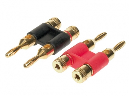 Banan-kontakt 1 rød/1 svart 4-6 mm² i gruppen Billyd / Kabler / Kabeltilbehør hos BRL Electronics (70030407002)