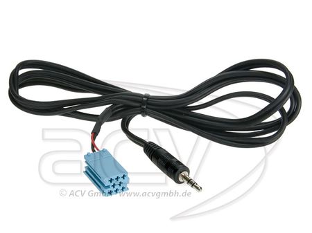 Mini ISO (blå) till 3,5mm minitele. i gruppen Billyd / Smartphone til bilen  / AUX & USB i bilen hos BRL Electronics (70031149005)