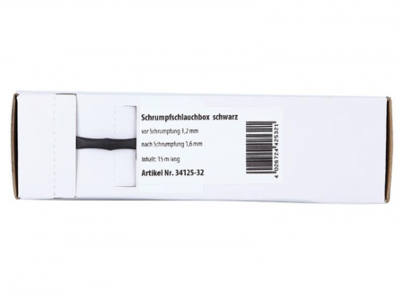 Svart Krympslang 3.2 mm²  - 1.6 mm², metervara i gruppen Billyd / Forsterker /  /  hos BRL Electronics (7003412532)