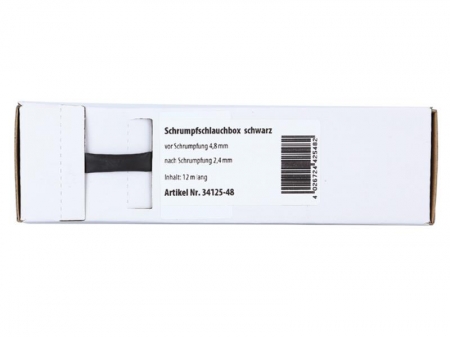 Svart krympslang 4.8 mm²  - 2.4 mm², metervara i gruppen Billyd / Tilbehør / Monteringstilbehør hos BRL Electronics (7003412548)