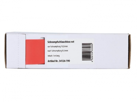 Röd krympslang 19 mm - 9.5 mm, metervara i gruppen Billyd / Tilbehør / Monteringstilbehør hos BRL Electronics (70034126190)
