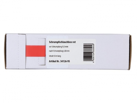 Röd krympslang 9.5 mm - 4.8 mm, metervara i gruppen Billyd / Tilbehør / Monteringstilbehør hos BRL Electronics (7003412695)