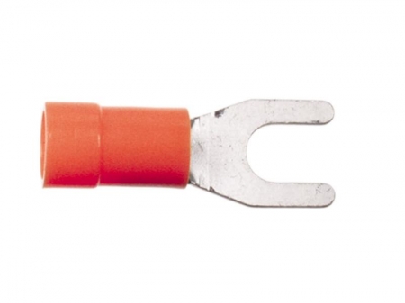 Gaffelskor 0,5 mm² - 1mm² Röd 100 pack i gruppen Billyd / Tilbehør / Kabelterminaler hos BRL Electronics (7003443401)
