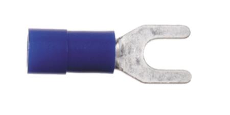 Gaffelskor 1,5 mm² - 2,5mm² Blå 100 pack i gruppen Billyd / Tilbehør / Kabelterminaler hos BRL Electronics (7003443402)