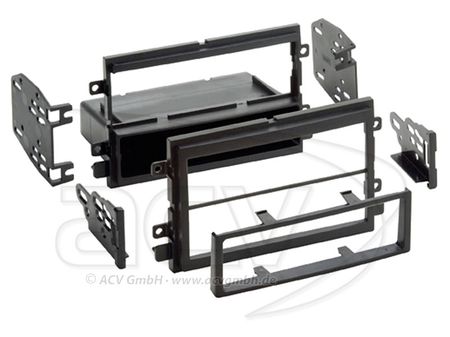 Monteringsram Ford Mustang, F150 1/2-DIN 2004- svart i gruppen Billyd / Hva passer i min bil / Amerikanske biler / Monteringsram hos BRL Electronics (70038111418)