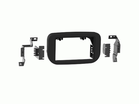 Monteringsramme 2-DIN Ford Transit, matt svart i gruppen Billyd / Hva passer i min bil / Ford / Transit / Transit 2023- hos BRL (700381114401)