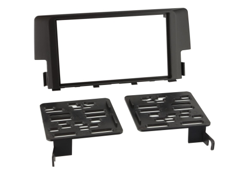 Monteringsramme 2-DIN Honda Civic, svart i gruppen Billyd / Hva passer i min bil / Honda / Civic / Civic 2016-2021 hos BRL (700381130231)