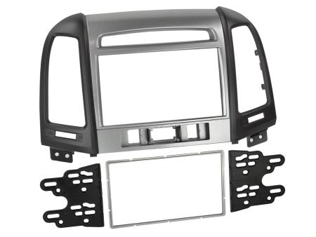 Monteringsramme 2-DIN Hyundai Santa Fe, svart i gruppen Billyd / Hva passer i min bil / Hyundai / Santa Fe / Santa Fe 2006-2012 hos BRL (700381143421)