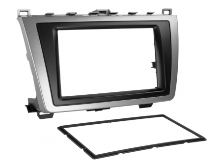 Monteringsramme 2-DIN Mazda 6, sølv/svart i gruppen Billyd / Hva passer i min bil / Mazda / Mazda 6 / Mazda 6 2013-2016 hos BRL (700381170071)