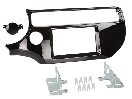 Monteringsramme 2-DIN Kia Rio, piano svart i gruppen Billyd / Hva passer i min bil / Kia / Rio / Rio 2012-2017 hos BRL (700381178381)