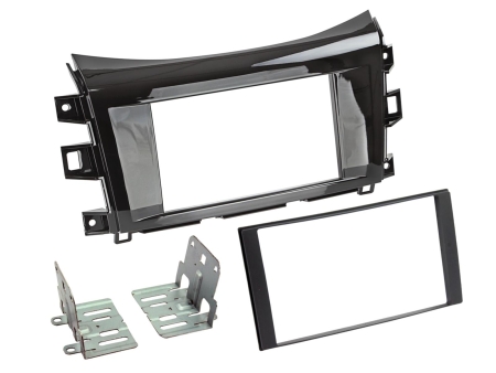 Monteringsramme 2-DIN Nissan/Renault, piano svart i gruppen Billyd / Hva passer i min bil / Nissan / Navara / Navara 2014-2023 hos BRL (700381210221)