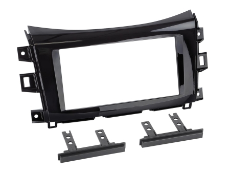 Monteringsramme 2-DIN Nissan/Renault, piano svart i gruppen Billyd / Hva passer i min bil / Nissan / Navara / Navara 2014-2023 hos BRL (700381210223)