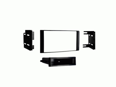 Monteringsramme 2-DIN med oppbevaringsrom Nissan Micra/Note/Versa, svart i gruppen Billyd / Hva passer i min bil / Nissan / Micra / Micra K13 2010-2017 hos BRL (700381210301)