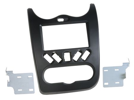 Monteringsram 2-din stereo Dacia Duster 2010- Svart i gruppen Billyd / Hva passer i min bil / Dacia / Dacia Duster / Dacia Duster 2010-2017 hos BRL Electronics (700381250021)