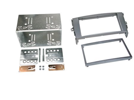 Monteringsram 2-din set Toyota Auris 2007- Grå i gruppen Billyd / Hva passer i min bil / Toyota / Auris / Auris 2006-2012 hos BRL Electronics (700381300131)
