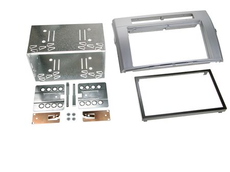 Monteringsram 2-din set Toyota Corolla Verso -2009 silver i gruppen Billyd / Hva passer i min bil / Toyota / Avensis Verso / Avensis Verso 2002- hos BRL Electronics (700381300212)