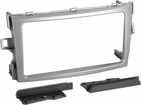 Monteringsram 2-din Toyota Verso 2009-2018 Silver i gruppen Billyd / Hva passer i min bil / Toyota / Verso / Verso 2009-2018 hos BRL Electronics (700381300371)