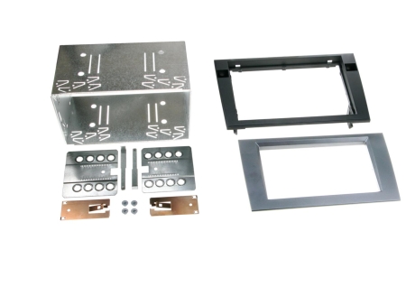 Monteringsramme 2-DIN Audi A4/Seat Exeo, antrasitt i gruppen Billyd / Hva passer i min bil / Audi / Audi A4 / Audi A4 2004-2008 / Bytte stereo / Original Dobbeldin hos BRL (700381320152)