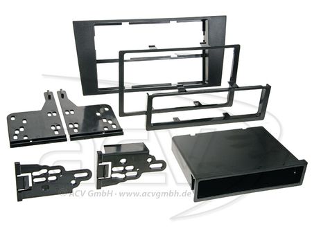 Monteringsram 2-din ram Audi A4 (B5) 99-01 svart i gruppen Billyd / Hva passer i min bil / Audi / Audi A4 / Audi A4 1994-2000 hos BRL Electronics (70038132021)