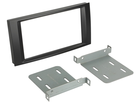Monteringsramme 2-DIN VW T5/Touareg, svart i gruppen Billyd / Hva passer i min bil / Volkswagen / Transporter / Transporter T5.1 2010-2015 / Bytte stereo Transporter T5.1 2010-2015 hos BRL (700381320272)